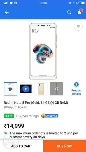 Note 5 pro seal packed urgent sell price is very
