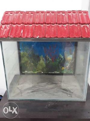 Rectangular Red Framed Fish Tank