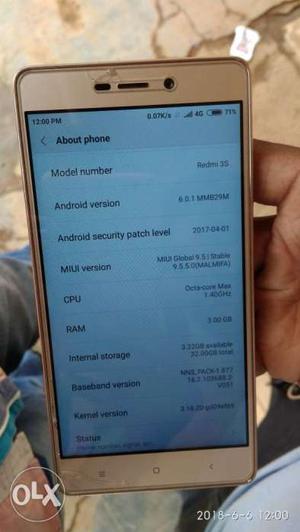 Redmi 3s prime in very good condition with 3gb