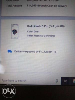 Redmi Note 5 Pro 4gb 64gb...