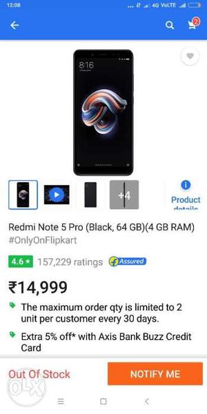 Redmi note 5 pro Sill peck black