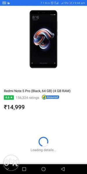 Redmi note 5 pro black 4gb 64gb seal packed. Make