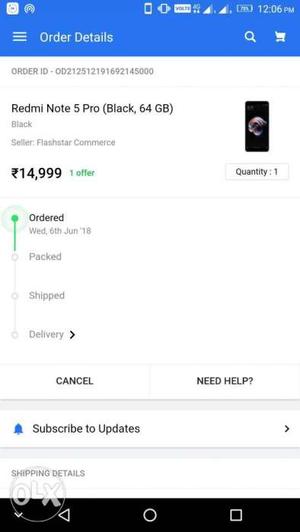 Redmi note 5 pro black colour