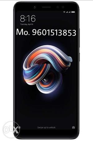 Redmi note 5 pro black seal packed 4GB ram 64GB