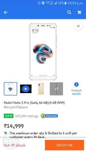 Redmi note 5 pro..new..friday delivery..