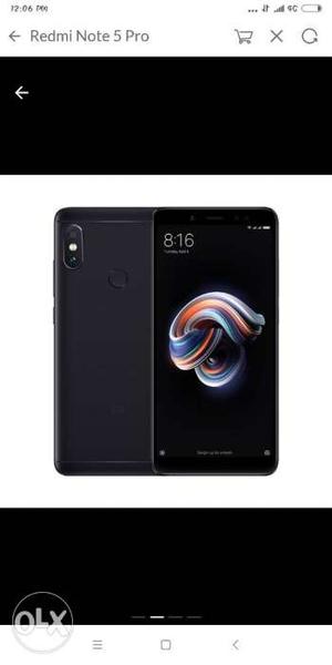 Redmi note 5 pro new sealed mobile available call