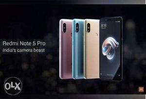Redmi note5 pro 6gb + 64gb sealed piece Contact number