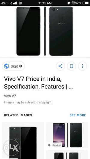 Vivo v7black warranty phone full box exchAnge