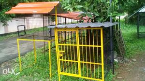 Yellow And Black Pet Cage