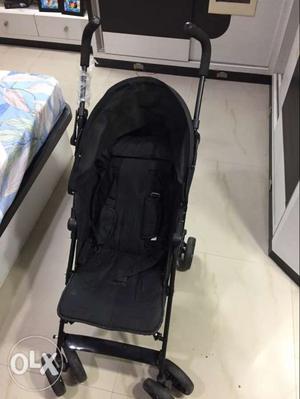 Baby's Black Stroller