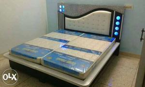 Bed White And Blue available