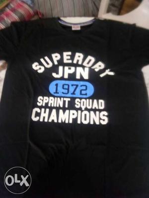 Black And White Crew-neck Shirt