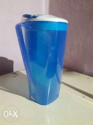 Blue And White Plastic Container