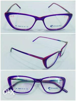Blue and Pink full frame - Cat Eye - spectacle