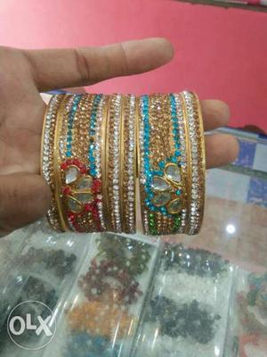 Gold-colored Bangle Bracelets