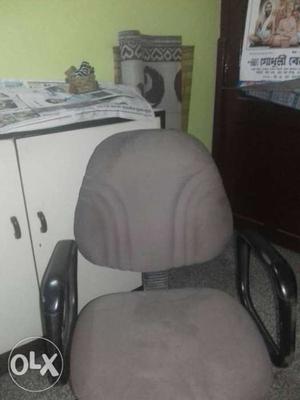 Gray And Black Padded Armchair