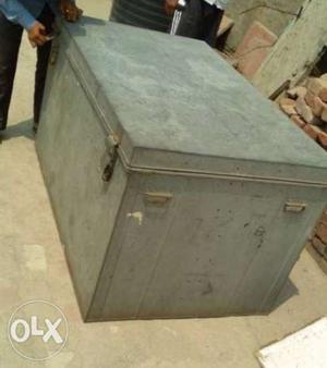 Gray And Brown Wooden Chest