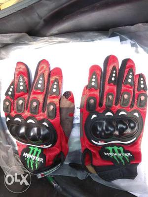 Monster L size new glove with cover