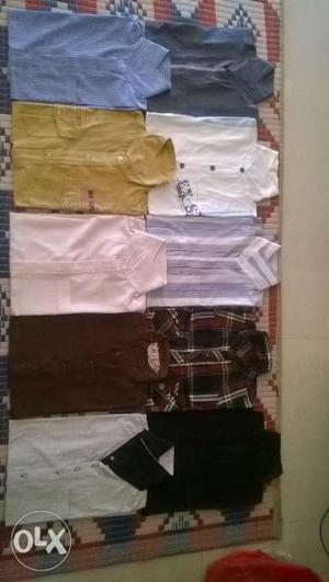 Original branded jeans, corduroy casual chinos, t-shirts,
