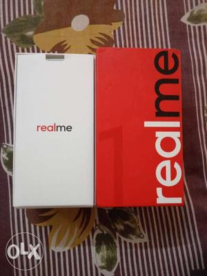 Real me 1 6gb 128gb 5 days old full kit with bill