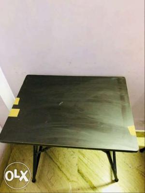Rectangular Black Wooden Table