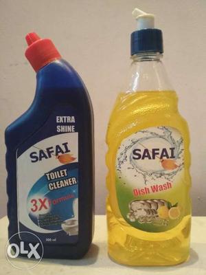 Safai Toilet Cleaner And Dish Wash Bottles