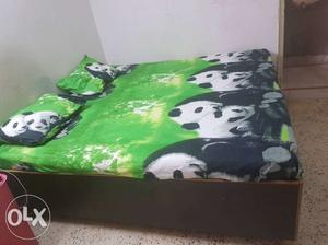 Storage bed without mattress
