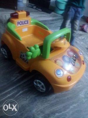 Sunbaby police rideon car for kids. with battery
