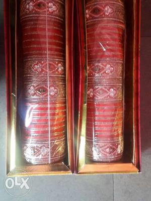 Two Red Bangle Set Boxes