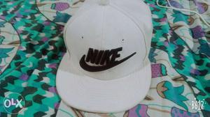 White Nike Fitted Cap