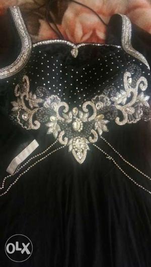 A very beautiful and attractive black frock suit