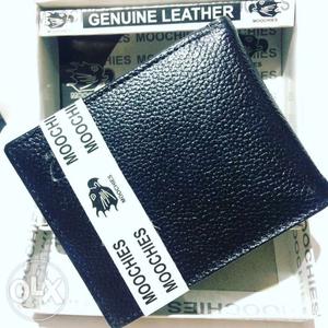 Black Leather Wallet With Box