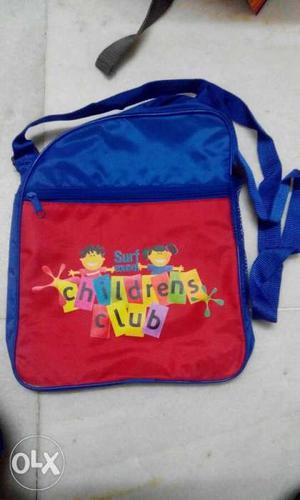 Blue And Red Children's Club Crossbody Bag