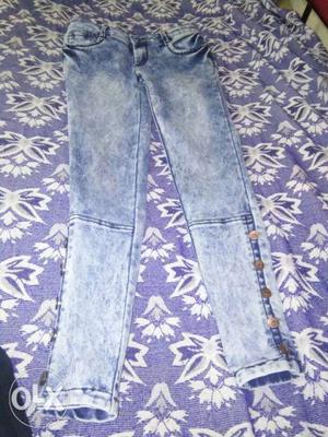 Blue n black jeans size 28 never used fresh jeans