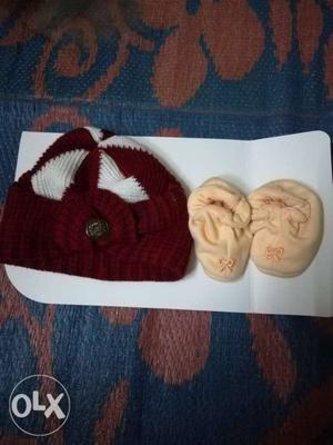 Brand new maharaja cap and socks for 0 to 6 month