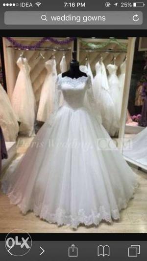 Christian wedding gown only gown brand new ball