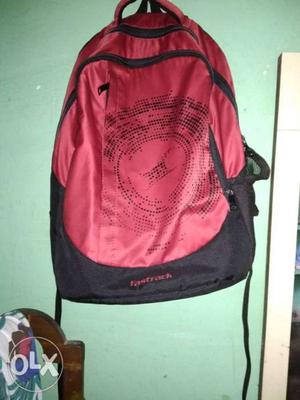 Fastrack backpack red 3 compartments