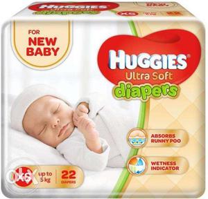 Huggies Ultra Soft Diaper - XS (22 Pieces)
