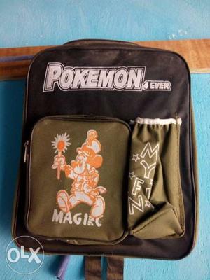 Mickey Mouse And Pokemon Backpack