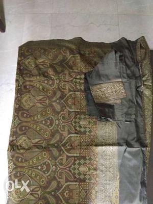 Pure silk sari from NALLI, SOUTH EX uesd only