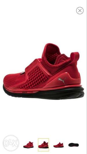 Red PUMA Low-top Sneaker