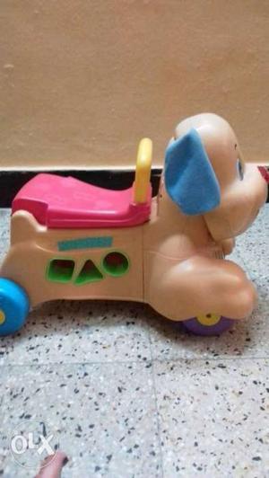 Toddler's Brown And Pink Ride-on Toy