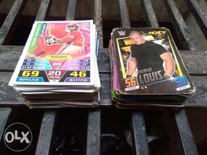 WWE And Cricket Cards (Total 125 Cards)