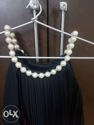 White Pearl Beaded Necklace And Bracelet