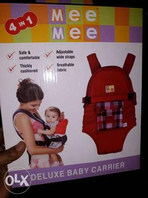Baby's Red Mee Mee 4-in-1 Deluxe Baby Carrier Box