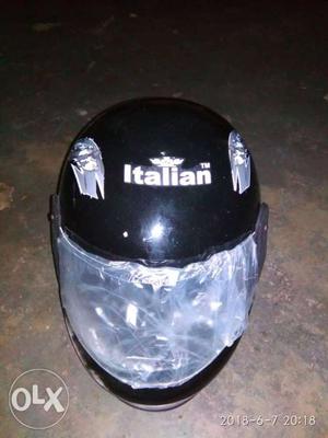 Black Italian Full-face Helmet