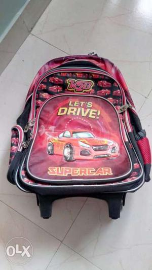 Brand New Trolley School Bag from Dubai. Red