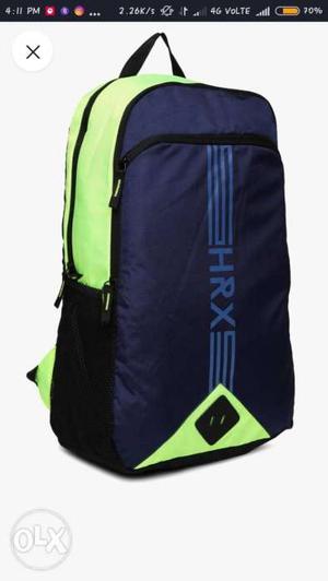 Hrx Backpack By Hrithik Roshan Brand New Unused