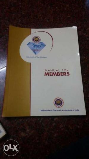 Manual For Members Softbound Book and other, Only 500 for