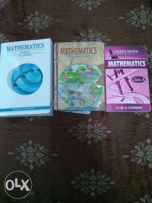 Maths NCERT, R D sharma and Math N D.